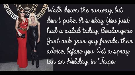 lady gaga donatella lyrics video.